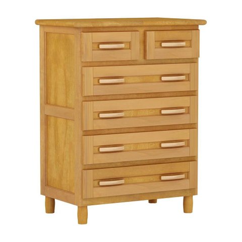 Cômoda Mel 6 Gavetas Madeira Maciça Pinus - Cavazotto 1102ML
