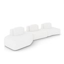 Ver imagem 3 de Sofá 3 Lugares Orgânico com Chaise e 2 Módulos Berlim Bouclê Off White K01 - D’Rossi