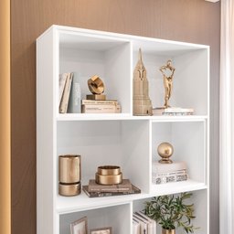 Estante para Livros Retrô com 4 Nichos Removíveis 180cmx90cm Atlas Yescasa - 8