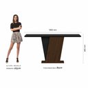 Ver imagem 2 de Mesa com 6 Cadeiras Qatar 1,60 Imb/preto/preto - Móveis Arapongas Imbuia/preto/preto 06