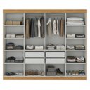 Ver imagem 7 de Guarda Roupa Casal 8 Portas 4 Gavetas Paris Espresso Móveis