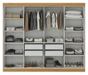 Ver imagem 7 de Guarda Roupa Casal 8 Portas 4 Gavetas Paris Espresso Móveis Off White/Cinamomo