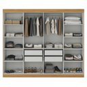 Ver imagem 5 de Guarda Roupa Casal 8 Portas 4 Gavetas Paris Espresso Móveis