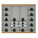 Ver mais imagens de Guarda Roupa Casal 8 Portas 4 Gavetas Paris Espresso Móveis