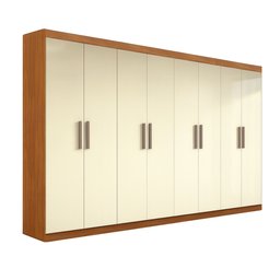 Guarda Roupa Casal 8 Portas 4 Gavetas Paris Espresso Móveis - 2