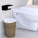 Ver imagem 5 de Porta Papel Higiênico Dupla Fixação Parede Preto F.zmt