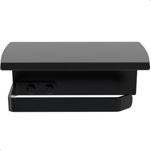 Porta Papel Higiênico Dupla Fixação Parede Preto F.zmt