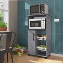 Ver imagem 1 de Fruteira com Nicho para Forno 1 Porta 2 Cestos Cinza