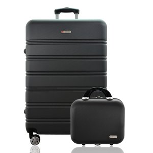 Kit Mala Grande Rígida Expansiva Despachada 32kg Rodas Duplas 360º Tsa Mais Frasqueira Gladiador A3g
