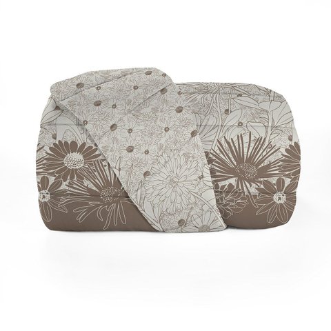 Edredom - Casal - Crystal - Naturalis - Dupla Face - 100% Algodão - Teka