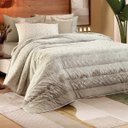 Ver imagem 3 de Edredom - Casal - Crystal - Naturalis - Dupla Face - 100% Algodão - Teka