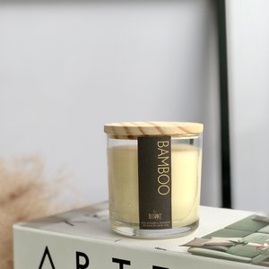 Vela Aromática Bamboo Copo com Tampa 180g  Cera de Coco