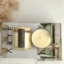 Ver imagem 5 de Vela Aromática Bamboo Copo com Tampa 180g  Cera de Coco