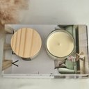 Ver imagem 7 de Vela Aromática Bamboo Copo com Tampa 180g  Cera de Coco