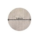 Ver imagem 3 de Tapete Redondo 0,80cm Quarto Sala Escritório Pelo Macio.:areia