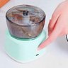 Mini Processador de Alimentos 2 em 1 Eletrico Bateria Recarregavel Usb sem Fio Triturador Cebola Alh - 5