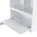Ver imagem 7 de Cama Alta Multifuncional Solteiro Infantil/Juvenil com Estante e Escrivaninha 80 Amsterdam Branco