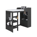 Ver imagem 5 de Cama Alta Multifuncional Solteiro Infantil/Juvenil com Estante E Escrivaninha 80 Amsterdam