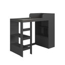 Ver imagem 3 de Cama Alta Multifuncional Solteiro Infantil/Juvenil com Estante E Escrivaninha 80 Amsterdam