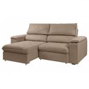 Ver imagem 3 de Sofá Retrátil Reclinável Mônaco 2,10 Metros Bouclê