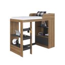 Ver imagem 5 de Cama Alta Multifuncional Solteiro Infantil/Juvenil com Estante E Escrivaninha 80 Amsterdam