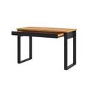 Ver imagem 5 de Mesa para Escritório Estilo Industrial 1,18m 1 Gaveta Móvel na Caixa