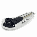 Ver imagem 6 de Kit 2 Estilete 18x100mm de Metal e Plástico Largo Com Reservatório Para Lâminas Trava de Segurança +