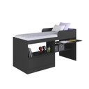 Ver imagem 5 de Cama Alta Multifuncional Solteiro Infantil/Juvenil com Estação De Trabalho 80 Jacarta