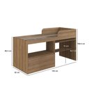 Ver imagem 4 de Cama Alta Multifuncional Solteiro Infantil/Juvenil com Estação De Trabalho 80 Jacarta