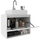 Ver imagem 6 de Kit Gabinete e Espelheira de Banheiro 60 Cm Valente Branco