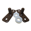 Ver imagem 5 de Kit 08 Porta Dupla Pivotante Giro de Vidro na Cor Marrom