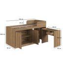 Ver imagem 4 de Cama Alta Multifuncional Solteiro Infantil/Juvenil com Estação De Trabalho 80 Jamaica