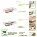 Ver imagem 6 de Cama Montessoriana Infantil Solteiro 80 Memphis Branco