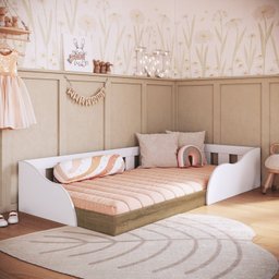 Cama Montessoriana Infantil Solteiro 80 Memphis - 2