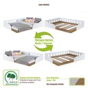 Ver imagem 7 de Cama Casal Montessoriana Infantil 140 Memphis Branco