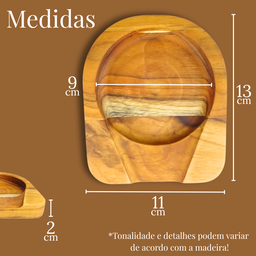 Descanso de Talher para Mesa Kit com 4 de Madeira - 8