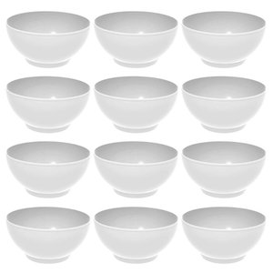 Kit 12 Tigelas Grandes Crippa Servir 3,1l Branco Salada Sobremesa Restaurante