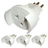 Kit 4 Pino Adaptador para Tomada 3 Pino Bipolar 10a 250v Cor:branco - 1