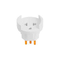 Kit 4 Pino Adaptador para Tomada 3 Pino Bipolar 10a 250v Cor:branco - 2