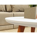 Ver imagem 5 de Conjunto 2 Mesinhas de Centro Sala Madeira Redonda Pé Palito