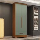 Ver imagem 1 de Guarda Roupa 100% MDF 2 Portas 1 Gaveta Smart Plus Espresso Móveis