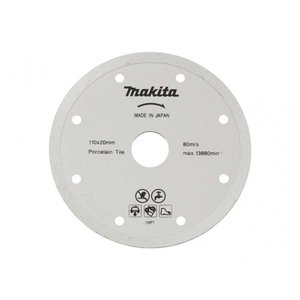 Disco Diamantado Makita 110x20mm P/ Porcelanato B-22919 Blis