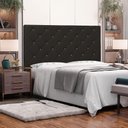Ver imagem 2 de Cabeceira Casal Dora para Cama Box 140cm Mdf-mdp Estofada em Corino Marrom Loja Sheep