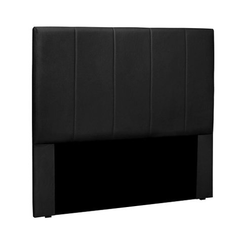 Cabeceira Cama Box Casal Queen Anya Estofada em Mdf-mdp Veludo Preto Loja Sheep
