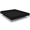 Cama Casal Queen Base Box Pés de Ferro Estilo Industrial 176cm Otto P05 Veludo Preto- Lyam Decor - 1