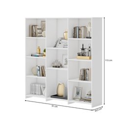 Estante Livreiro Multiuso com 11 Nichos Odelia - 3