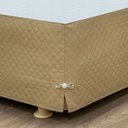 Ver imagem 1 de Saia Box Casal Matelada Com Pingente:Cáqui