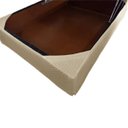 Ver imagem 3 de Saia Box Casal Matelada Com Pingente:Cáqui