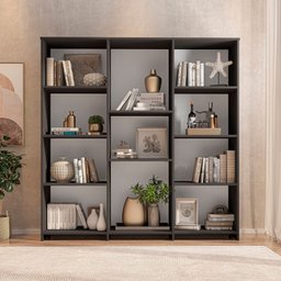 Estante Livreiro Multiuso com 11 Nichos Odelia - 1