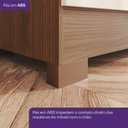 Ver mais imagens de Guarda Roupa Master 4 Portas 3 Gavetas com Pés em ABS Marrom/Nature/Off White